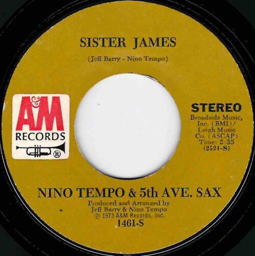 NINO TEMPO & 5TH AVE. SAX - SISTER JAMES