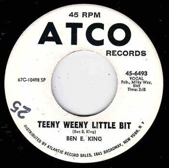 BEN E. KING - TEENY WEENY LITTLE BIT