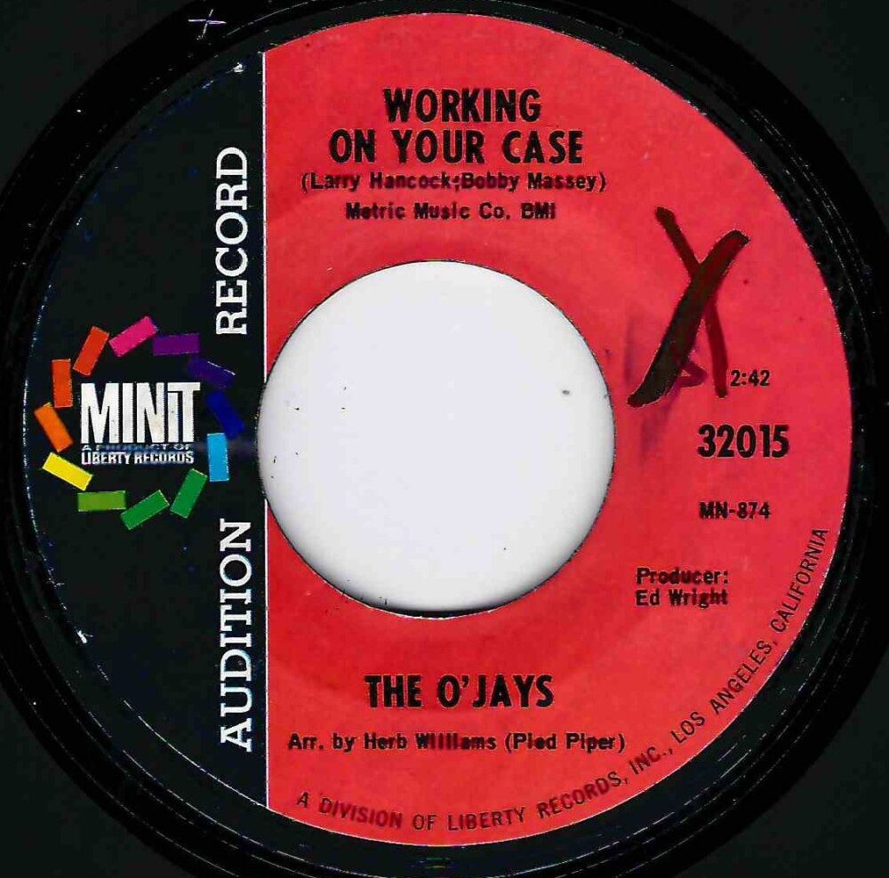 O'JAYS - WORKING ON YOUR CASE / HOLD ON