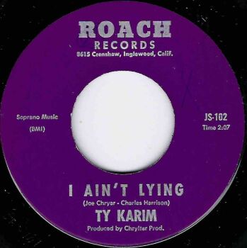 TY KARIM - I AIN'T LYING / ONLY A FOOL