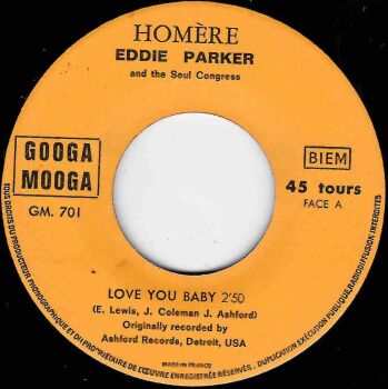 EDDIE PARKER - LOVE YOU BABY