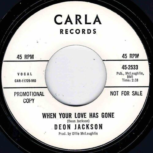 DEON JACKSON - WHEN YOUR LOVE HAS GONE