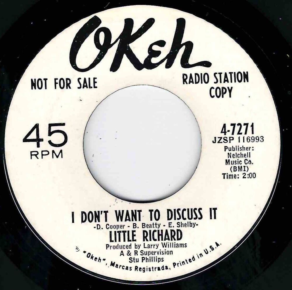 LITTLE RICHARD - I DON'T WANT TO DISCUSS IT