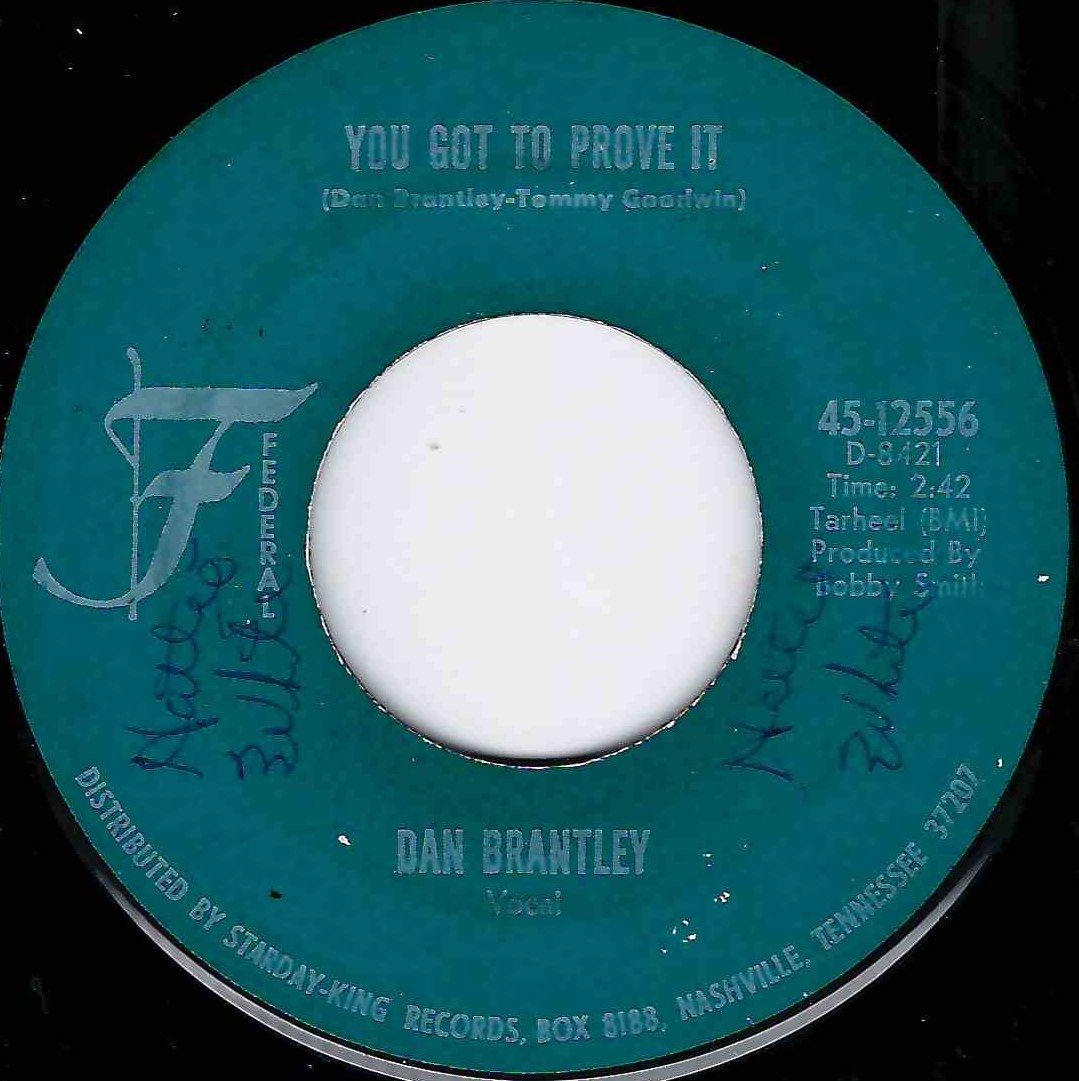 DAN BRANTLEY - YOU GOT TO PROVE IT
