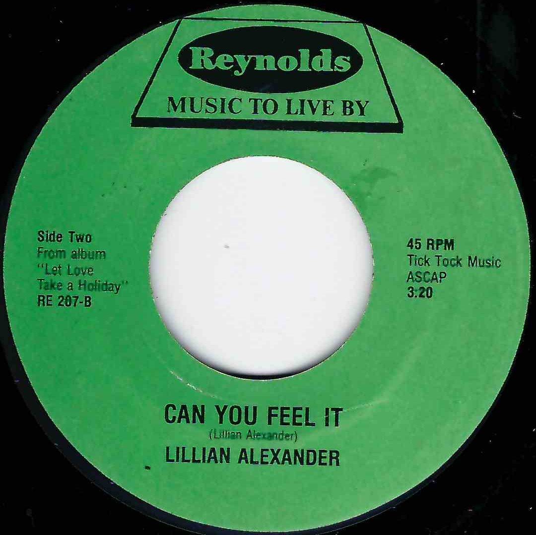 LILLIAN ALEXANDER - CAN YOU FEEL IT