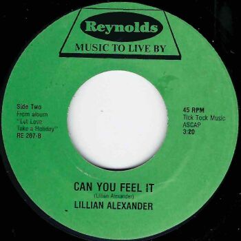 LILLIAN ALEXANDER - CAN YOU FEEL IT