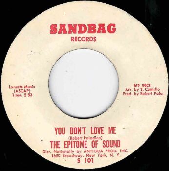 EPITOME OF SOUND - YOU DON'T LOVE ME