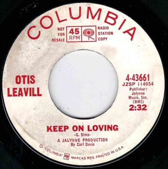 OTIS LEAVIL - KEEP ON LOVING / RIGHT BACK IN LOVE