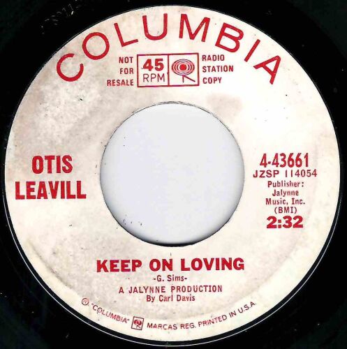 OTIS LEAVIL - KEEP ON LOVING / RIGHT BACK IN LOVE