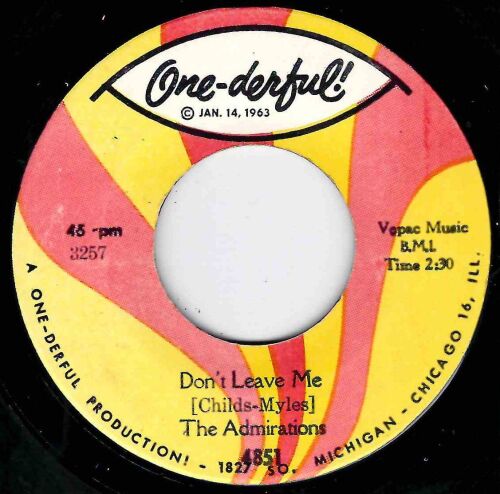ADMIRATIONS - DON'T LEAVE ME
