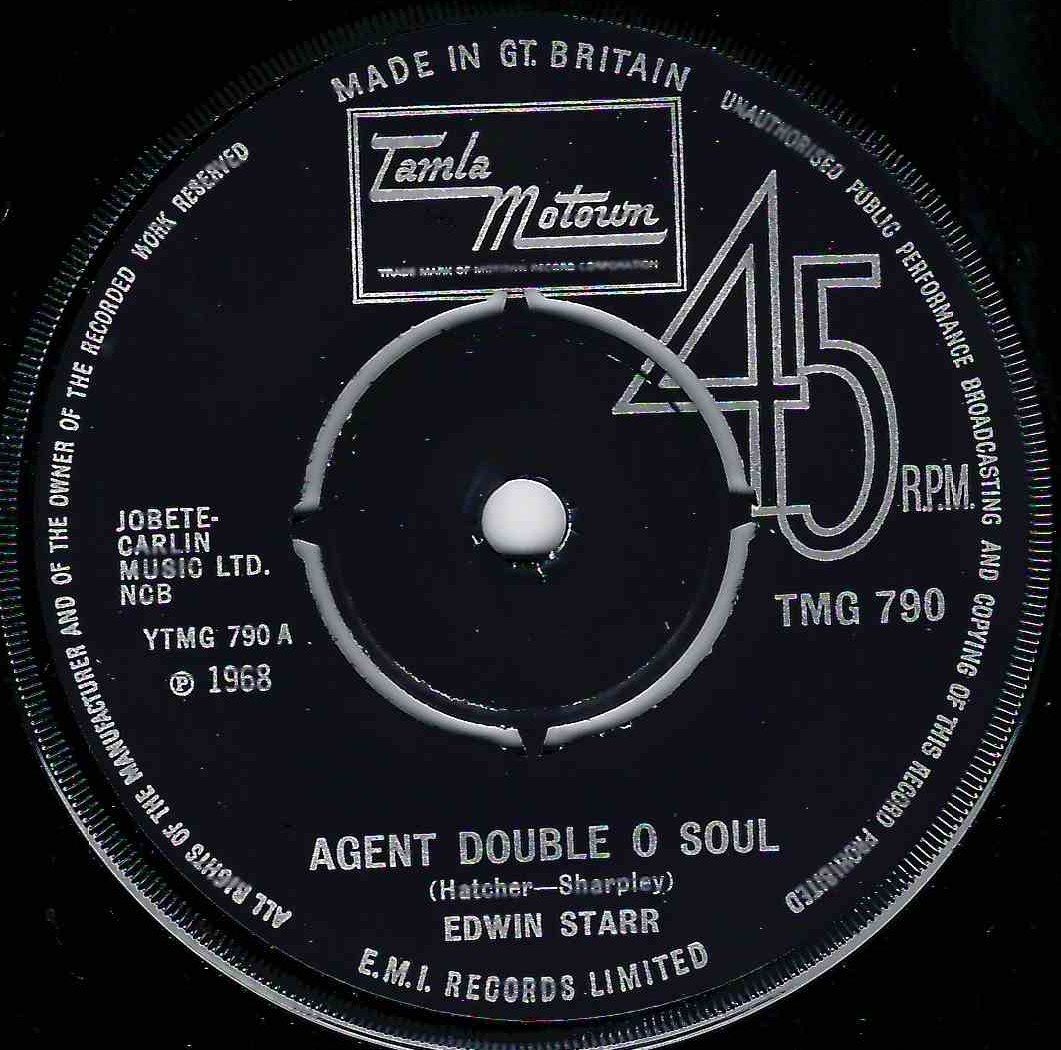 EDWIN STARR - AGENT DOUBLE O SOUL / BACK STREET