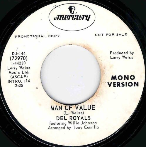 DEL ROYALS - MAN OF VALUE