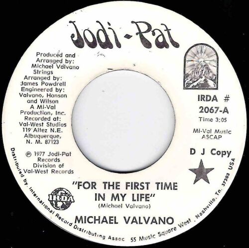 MICHAEL VALVANO - FOR THE FIRST TIME IN MY LIFE