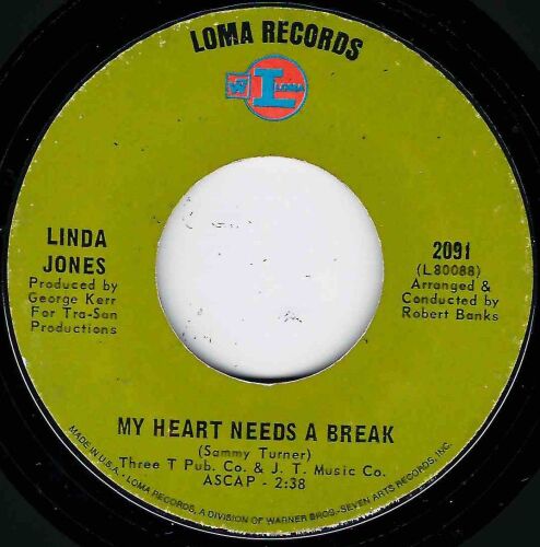 LINDA JONES - MY HEART NEEDS A BREAK
