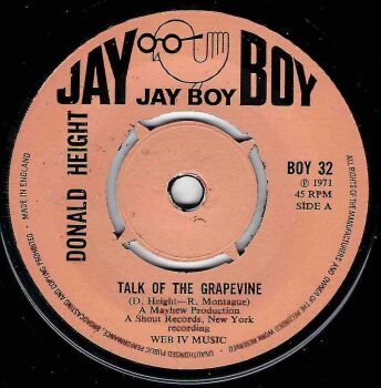DONALD HEIGHT - TALK OF THE GRAPEVINE