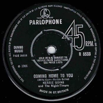 HERBIE GOINS - COMING HOME TO YOU
