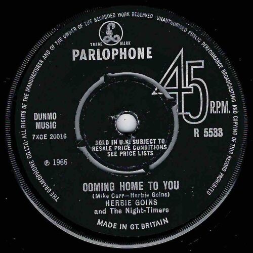 HERBIE GOINS - COMING HOME TO YOU
