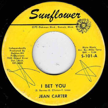 JEAN CARTER - I BET YOU / LOVE HANGOVER