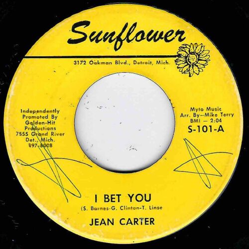 JEAN CARTER - I BET YOU / LOVE HANGOVER