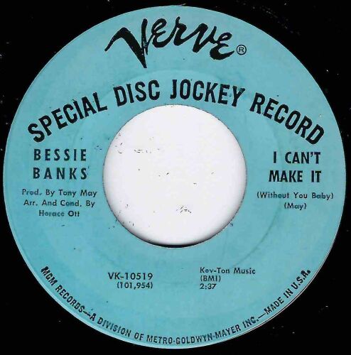 BESSIE BANKS - I CAN'T MAKE IT