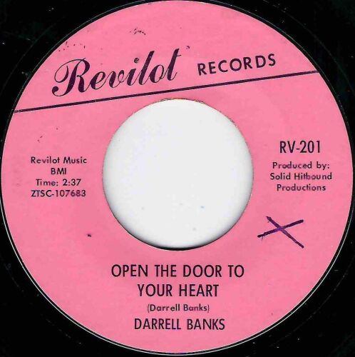 DARRELL BANKS - OPEN THE DOOR TO YOUR HEART / OUR LOVE (IS IN THE POCKET)