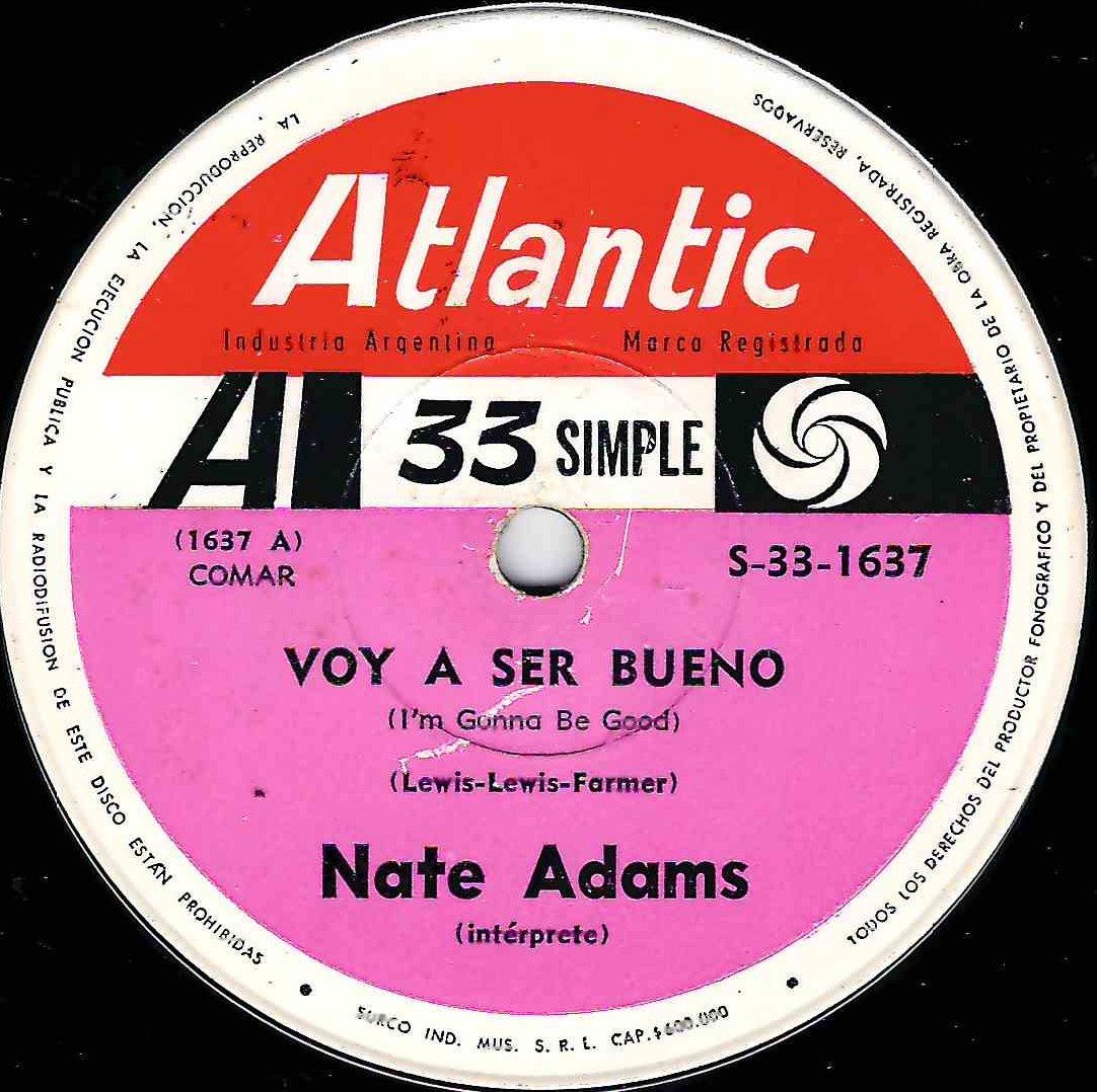 NATE ADAMS - I'M GONNA BE GOOD