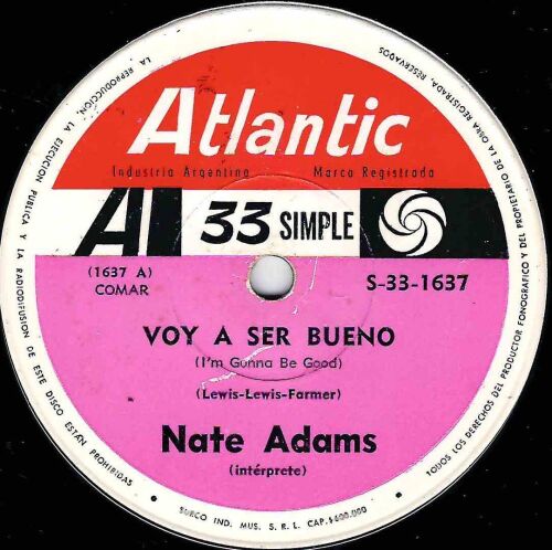 NATE ADAMS - I'M GONNA BE GOOD