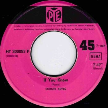 EBONEY KEYES - IF YOU KNEW