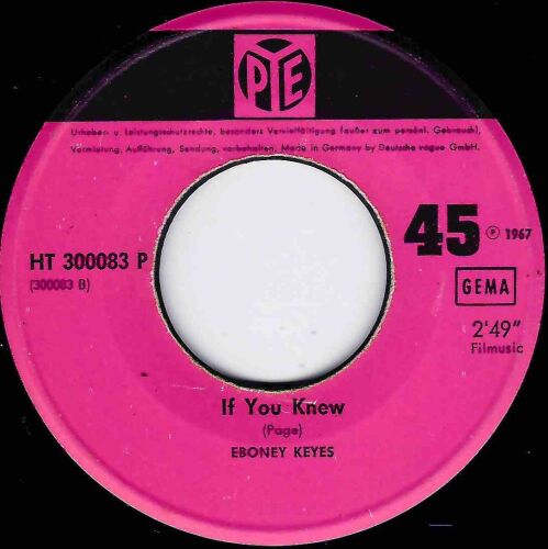 EBONEY KEYES - IF YOU KNEW