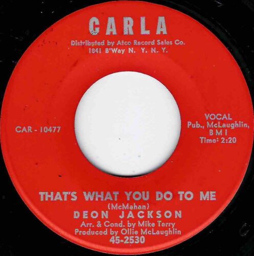 DEON JACKSON - THAT'S WHAT YOU DO TO ME