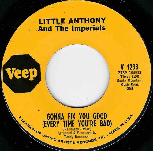 LITTLE ANTHONY - And The Imperials - GONNA FIX YOU GOOD