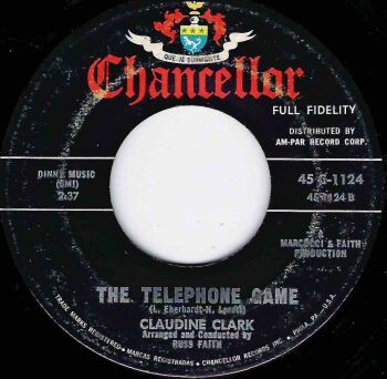CLAUDINE CLARK - THE TELEPHONE GAME / WALKIN' THROUGH A CEMETERY