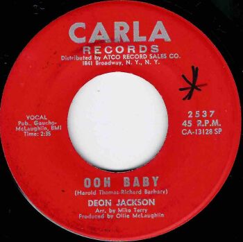 DEON JACKSON - OOH BABY / ALL  ON A SUNNY DAY