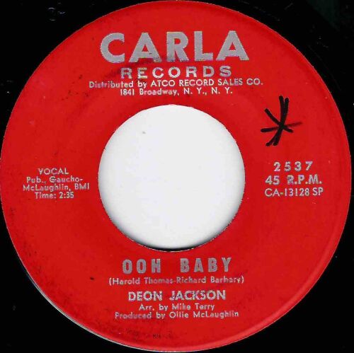 DEON JACKSON - OOH BABY / ALL  ON A SUNNY DAY