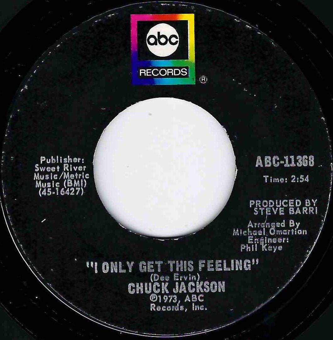 CHUCK JACKSON - I ONLY GET THIS FEELING