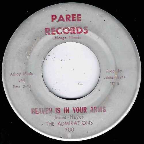 ADMIRATIONS - HEAVEN IS IN YOUR ARMS