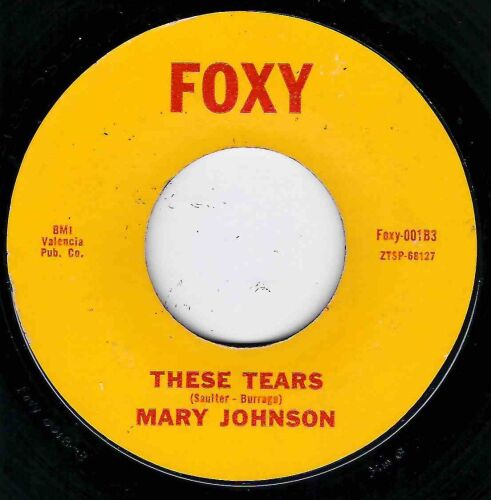 MARY JOHNSON - THESE TEARS