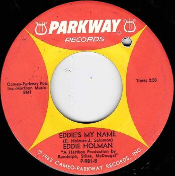 EDDIE HOLMAN - EDDIE'S MY NAME
