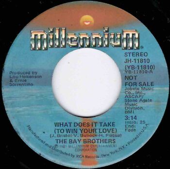 BAY BROTHERS - WHAT DOES IT TAKE (TO WIN YOUR LOVE)
