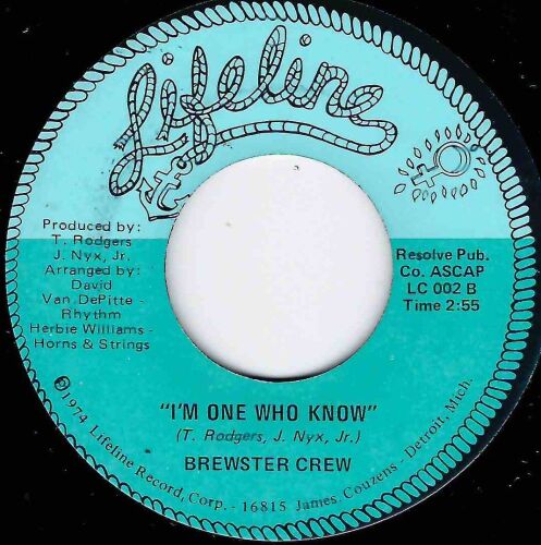 BREWSTER CREW - I'M ONE WHO KNOW