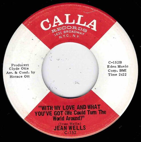 JEAN WELLS - WITH MY LOVE AND WHAT YOU'VE GOT