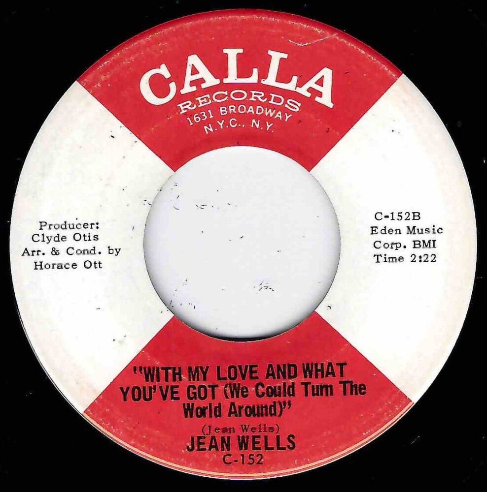 JEAN WELLS - WITH MY LOVE AND WHAT YOU'VE GOT
