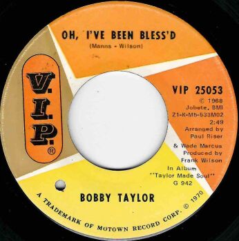 BOBBY TAYLOR - OH, I'VE BEEN BLESSED