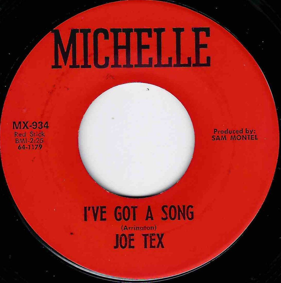 JOE TEX - I'VE GOT A SONG