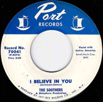 SOOTHERS - I BELIEVE IN YOU