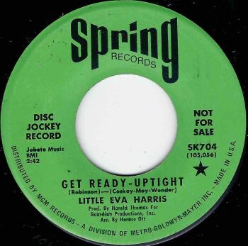 LITTLE EVA HARRIS - GET READY - UPTIGHT / MR EVERYTHING