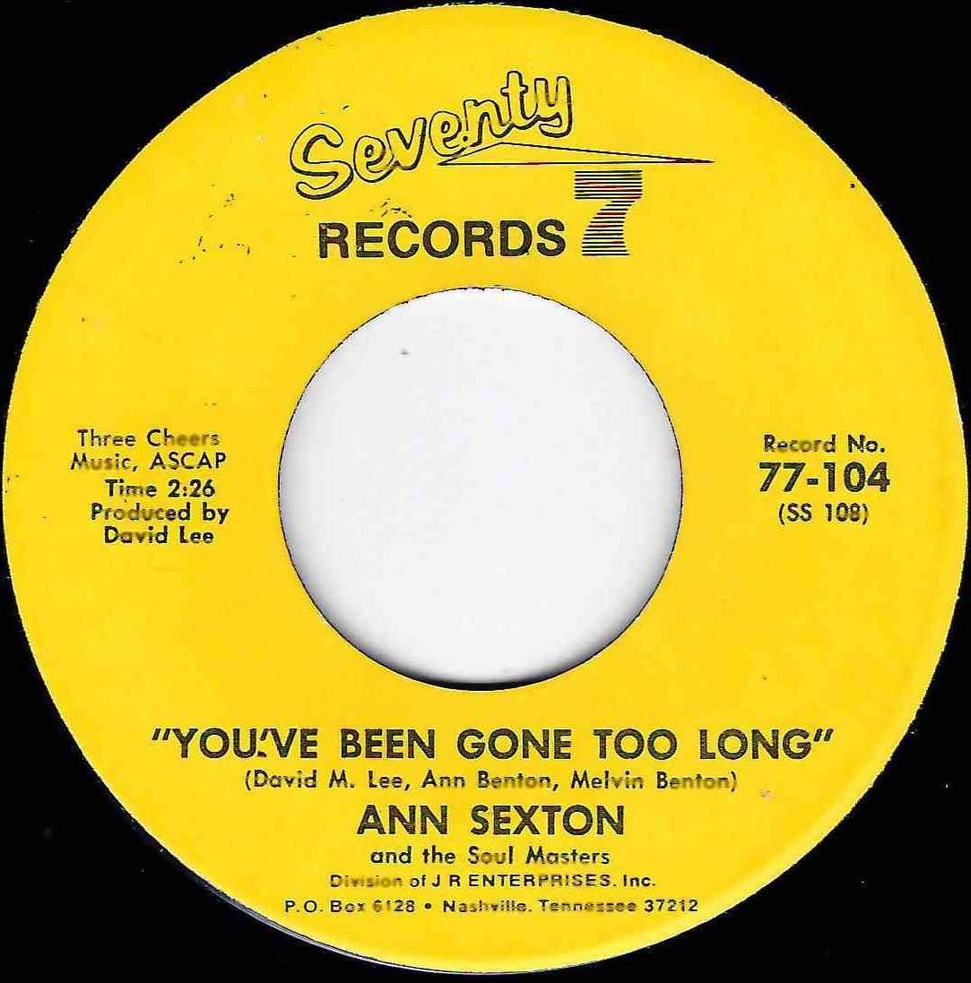 ANN SEXTON - YOU'VE BEEN GONE TOO LONG