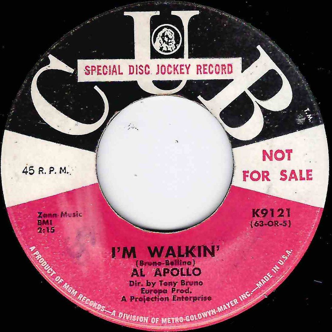 AL APOLLO - I'M WALKIN'