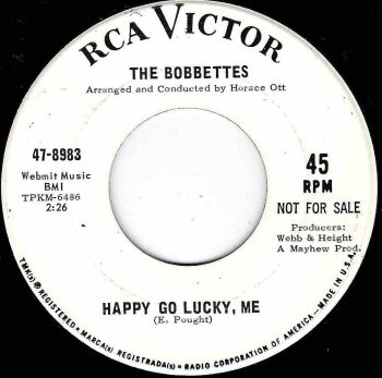BOBBETTES - HAPPY GO LUCKY, ME