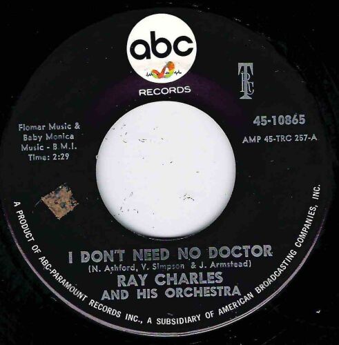 RAY CHARLES - I DON'T NEED NO DOCTOR
